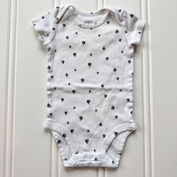 Carter's Other - 4/$10 - Carter’s Sail Boat Cotton Baby Onesie Bodysuit | Nautical Ocean